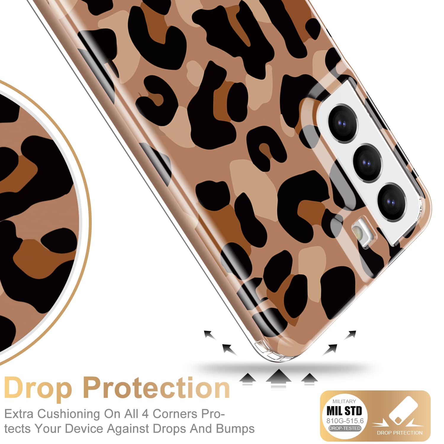 Esdot Compatible With Samsung Galaxy S22 Plus Case,Passing 21Ft Drop Test,With Fashionable Designs For Women Girls,Protective Ph